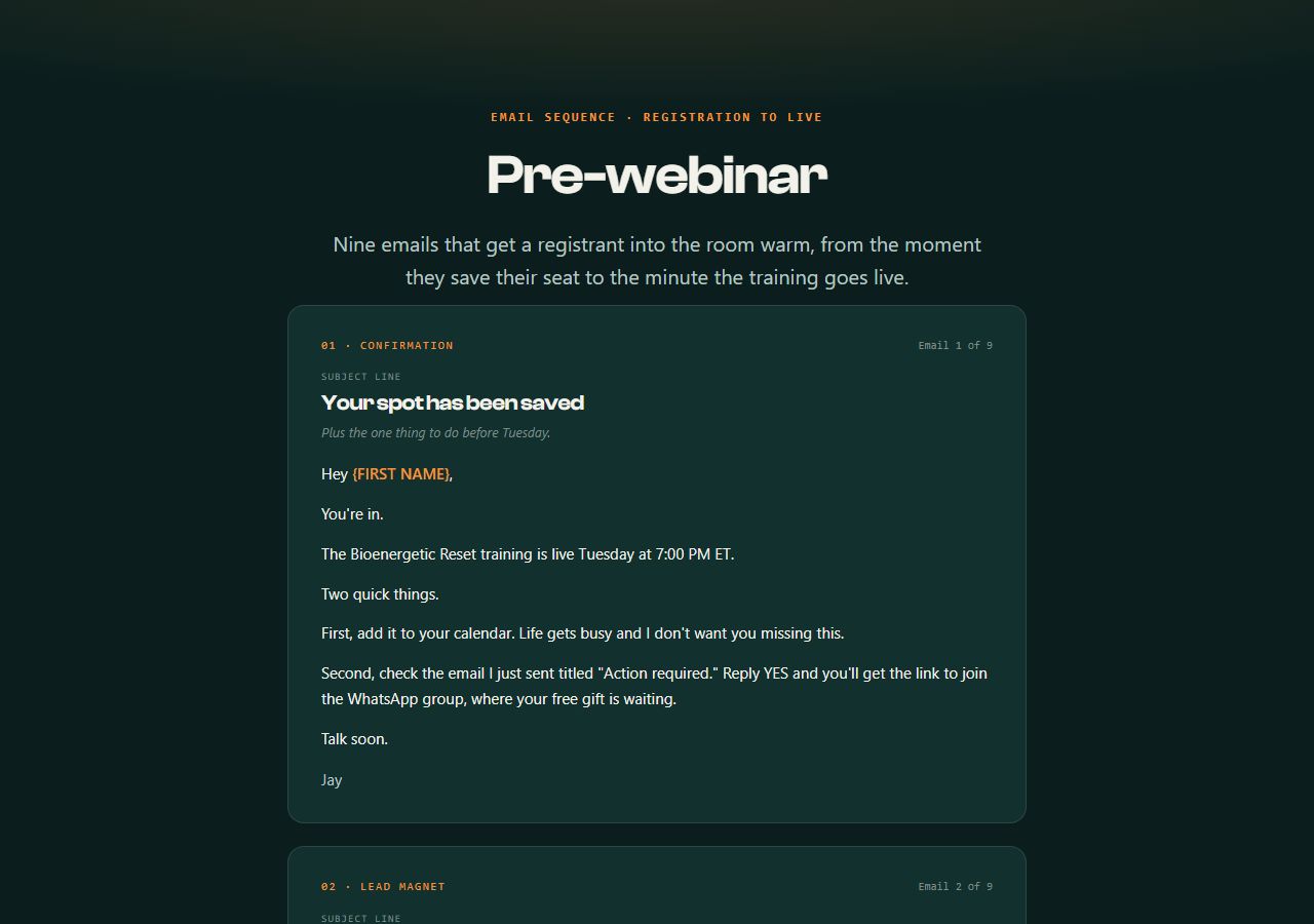 Pre-webinar preview