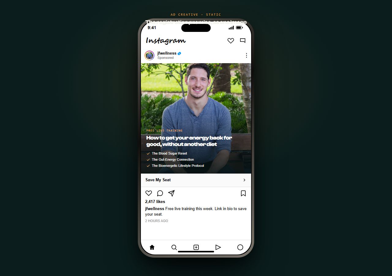 Static ad preview